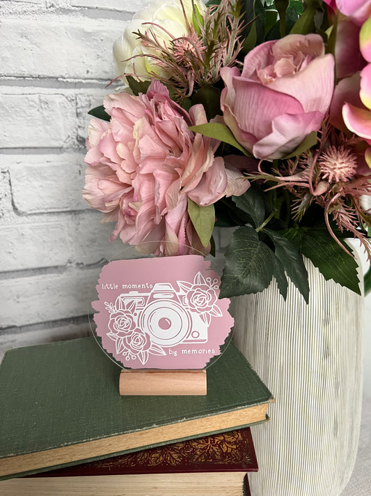 Little moments, big memories acrylic plaque