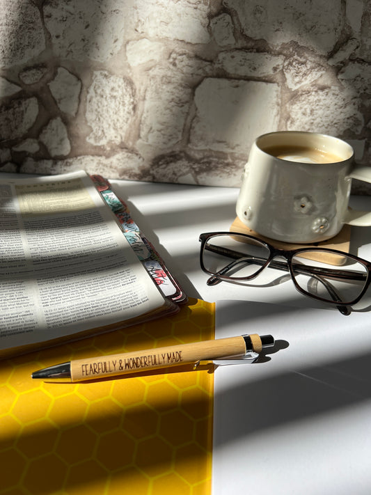 Fearfully & wonderfully made engraved bamboo pen
