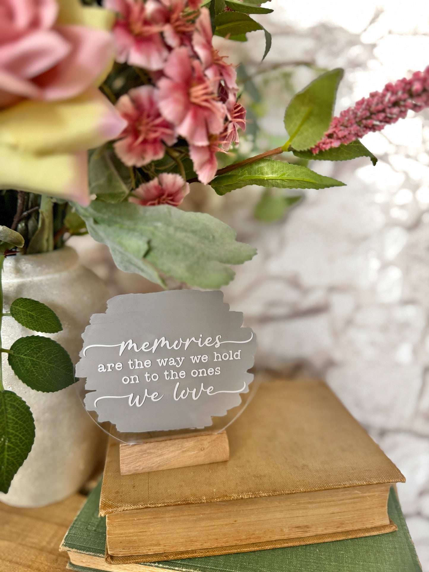 Memories acrylic plaque