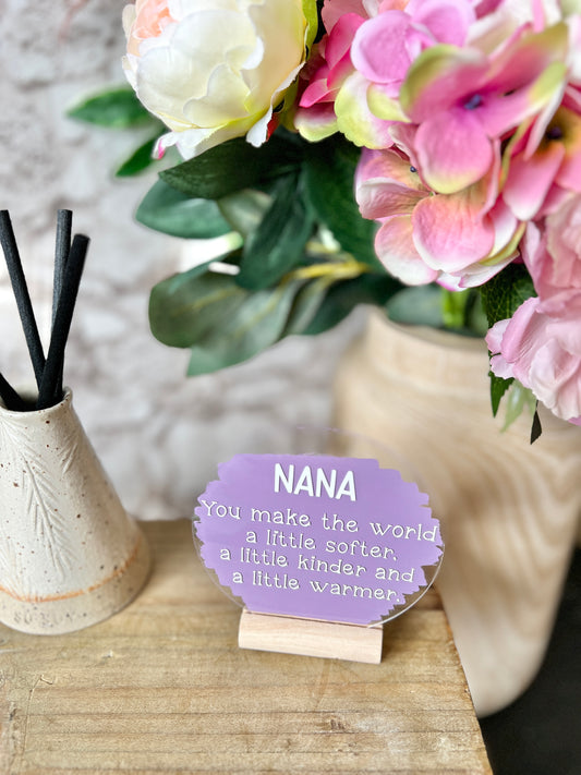 Nana acrylic plaque