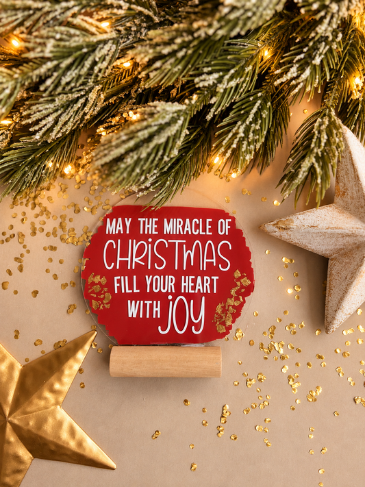 Miracle of Christmas Acrylic Plaque