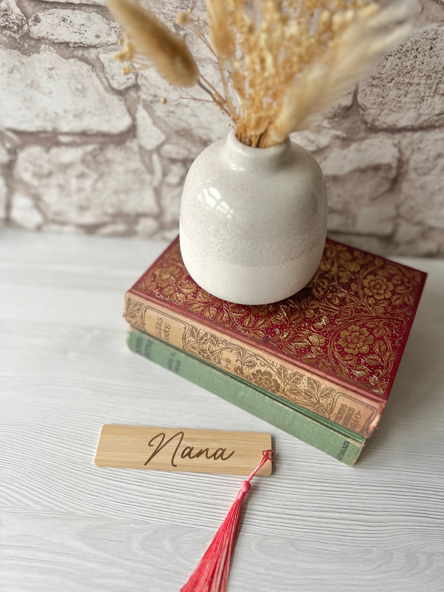 Nana wooden engraved bookmark