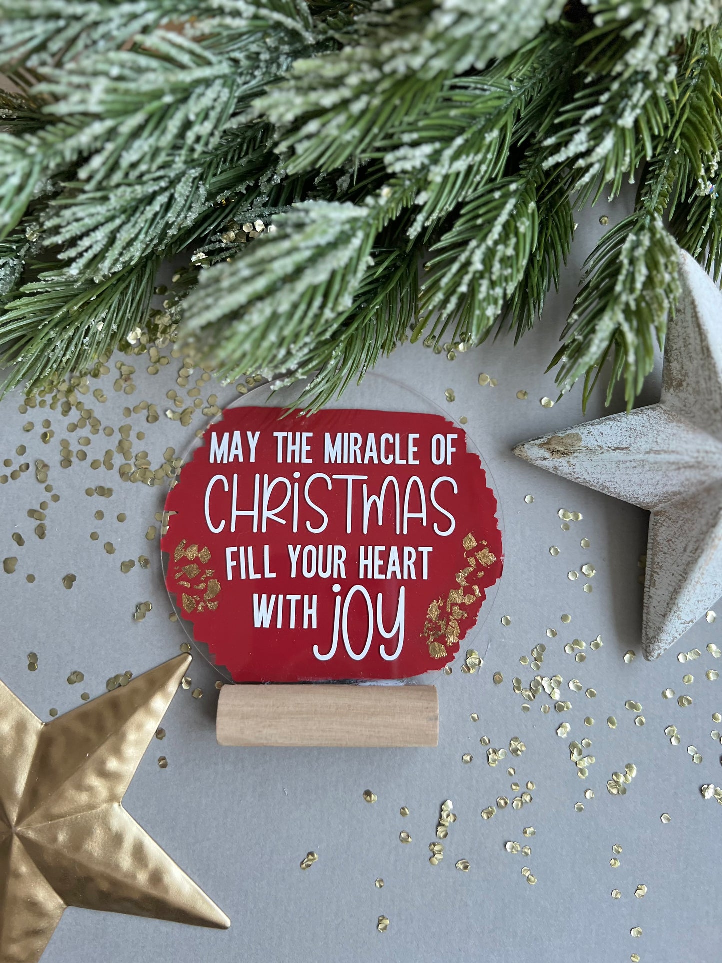 Miracle of Christmas acrylic plaque