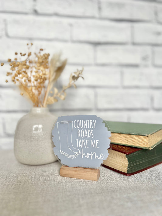 Country roads acrylic plaque