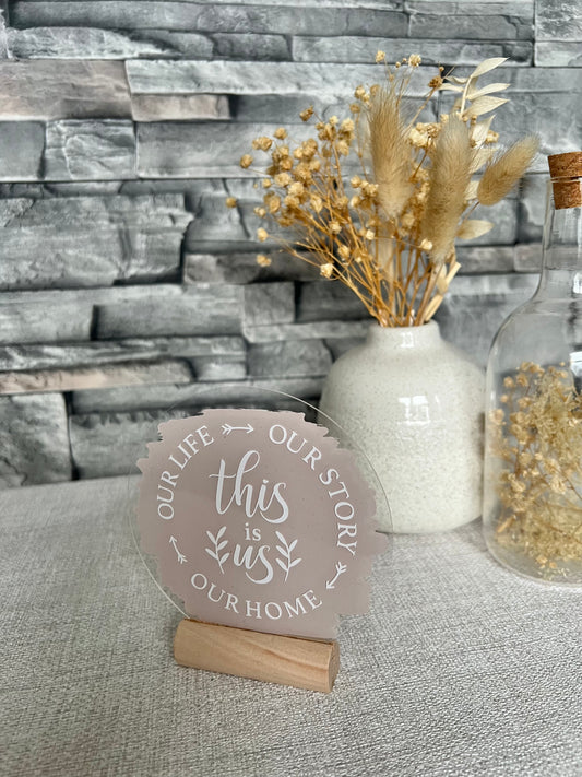 This is us acrylic plaque