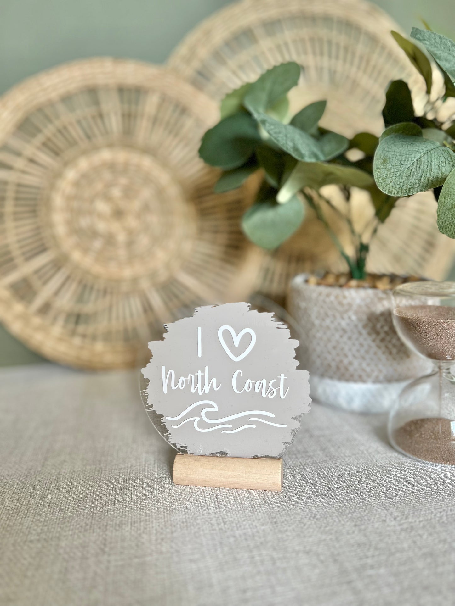 I [heart] North Coast acrylic plaque