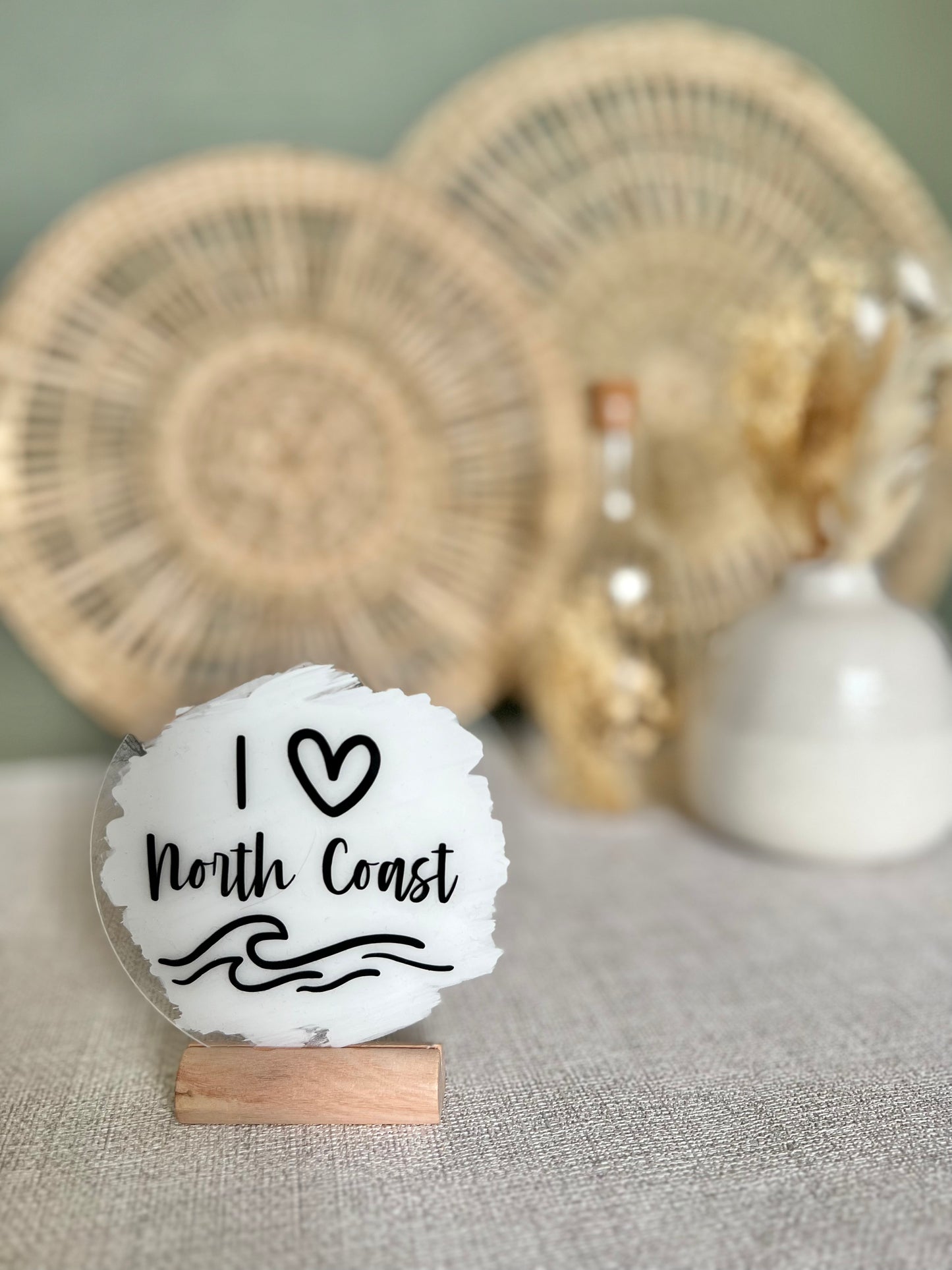 I [heart] North Coast acrylic plaque